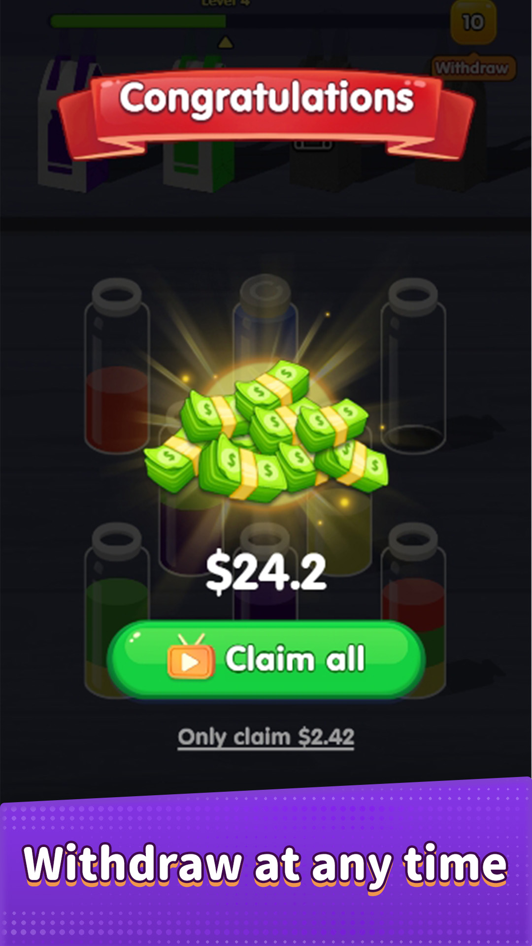 Juice Color Sort App Screenshot 2
